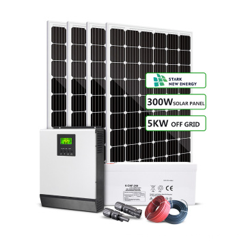 Système d&#39;énergie solaire hors réseau 5KW